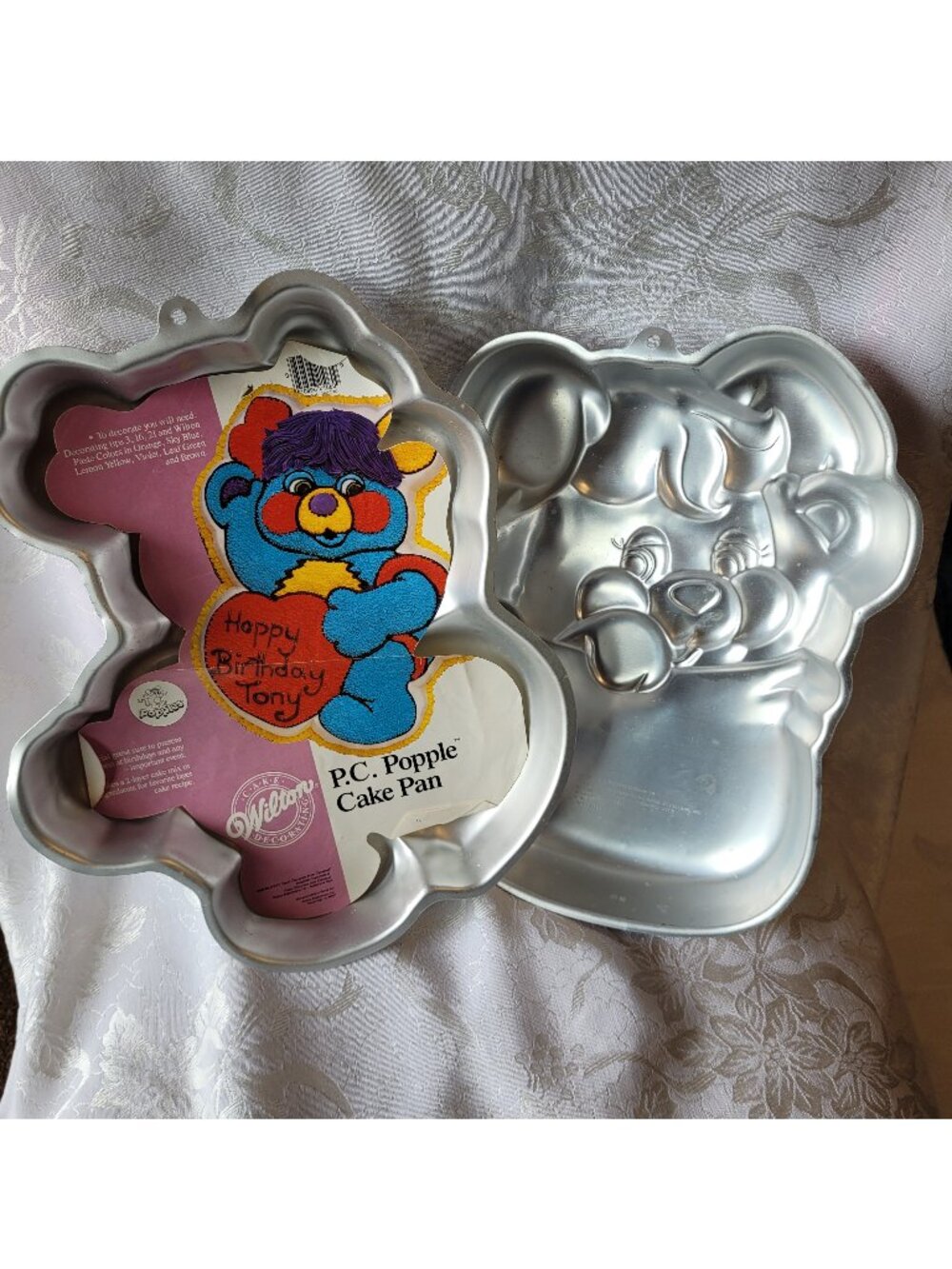 Vintage Wilton 1980s P.C Popples Cake pan bundle Party Birthday retro